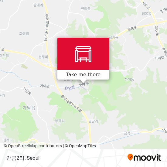 안금2리 map