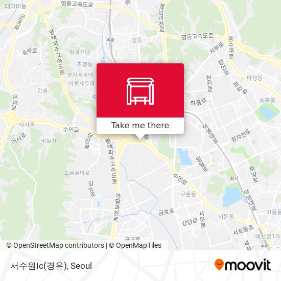 서수원Ic(경유) map