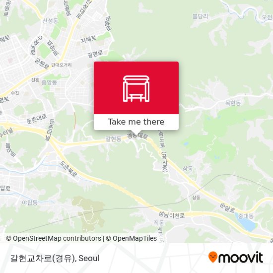 갈현교차로(경유) map