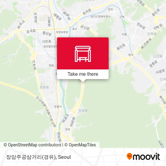 장암주공삼거리(경유) map