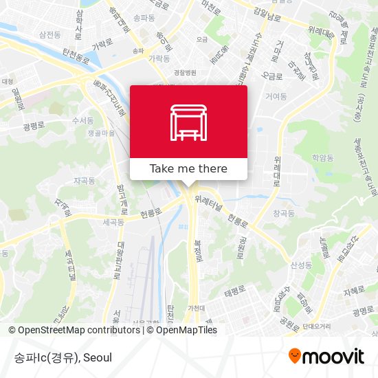 송파Ic(경유) map