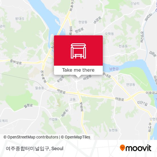 여주종합터미널입구 map