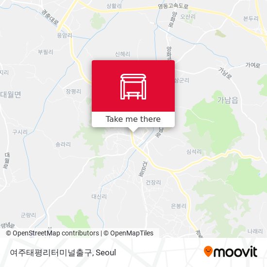 여주태평리터미널출구 map