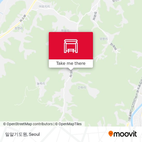 밀알기도원 map