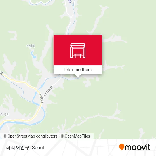 싸리재입구 map