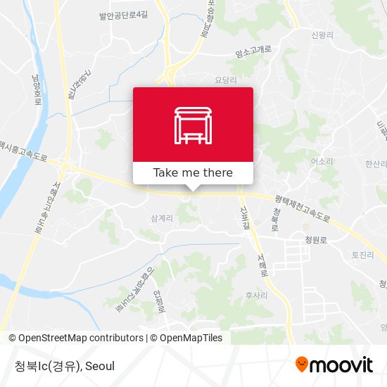 청북Ic(경유) map