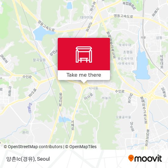 양촌Ic(경유) map