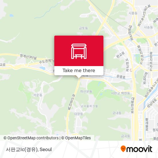 서판교Ic(경유) map