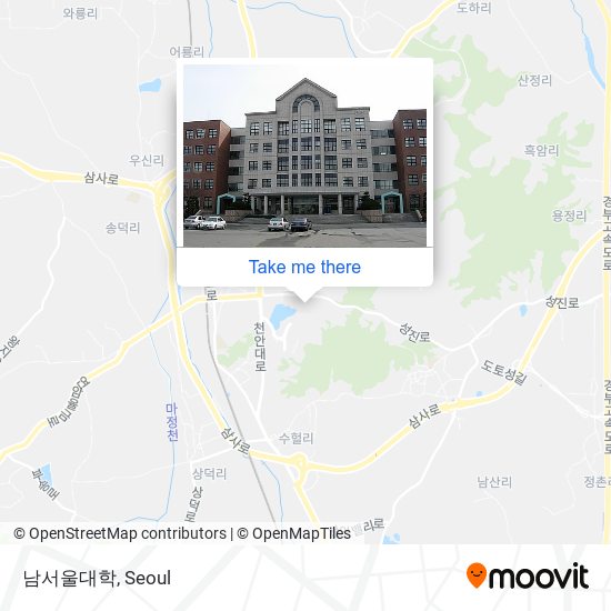 남서울대학 map