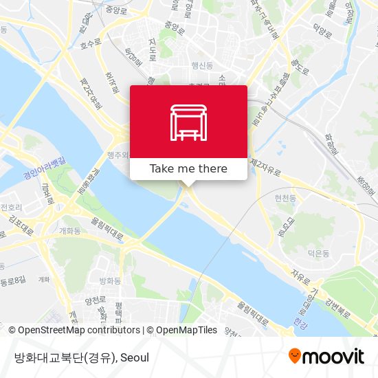 방화대교북단(경유) map