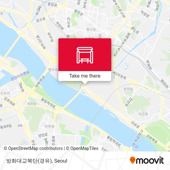 방화대교북단(경유) map
