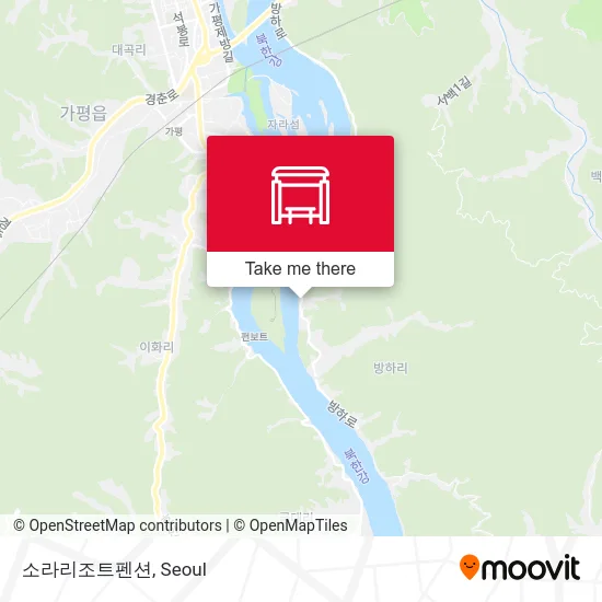 소라리조트펜션 map