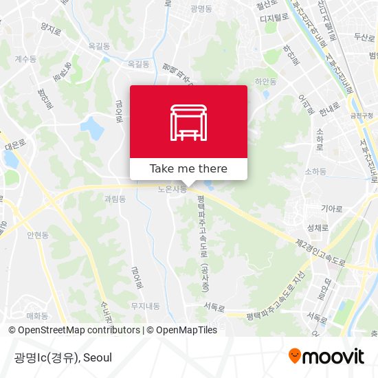 광명Ic(경유) map