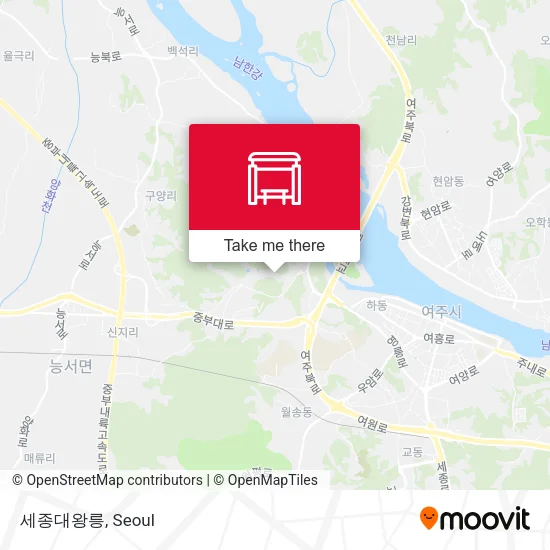 세종대왕릉 map