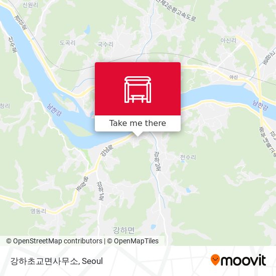 강하초교면사무소 map