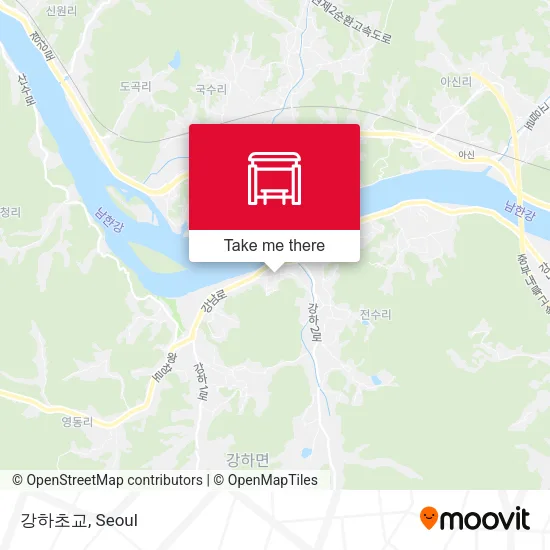강하초교 map