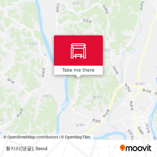 황지리(댕골) map