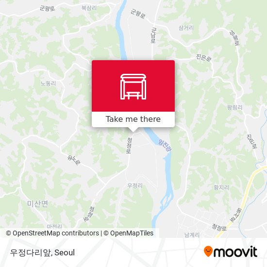 우정다리앞 map