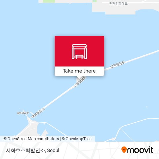 시화호조력발전소 map