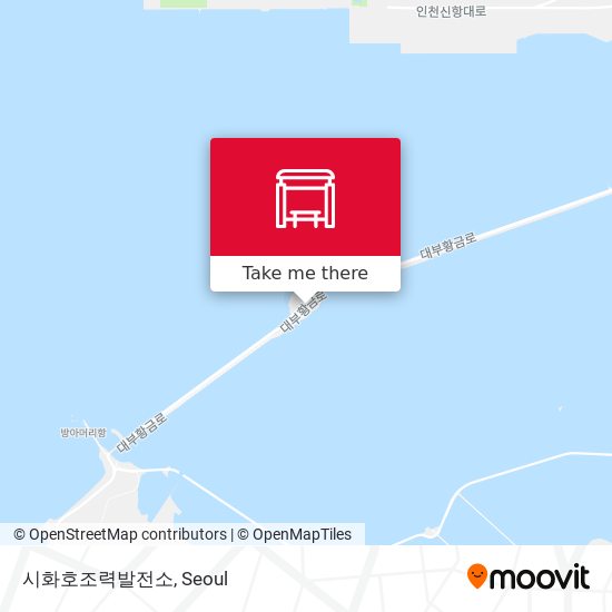 시화호조력발전소 map