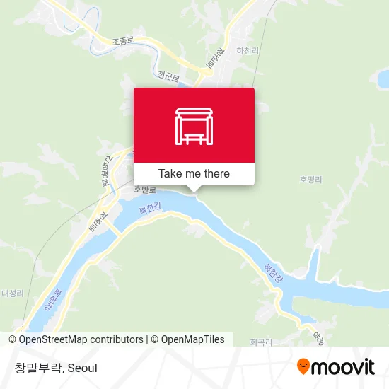 창말부락 map