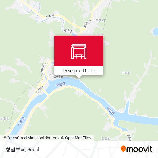 창말부락 map