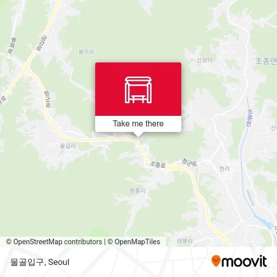 물골입구 map