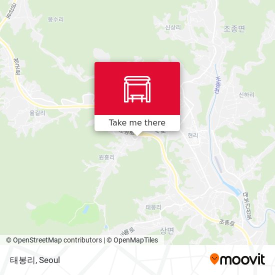 태봉리 map