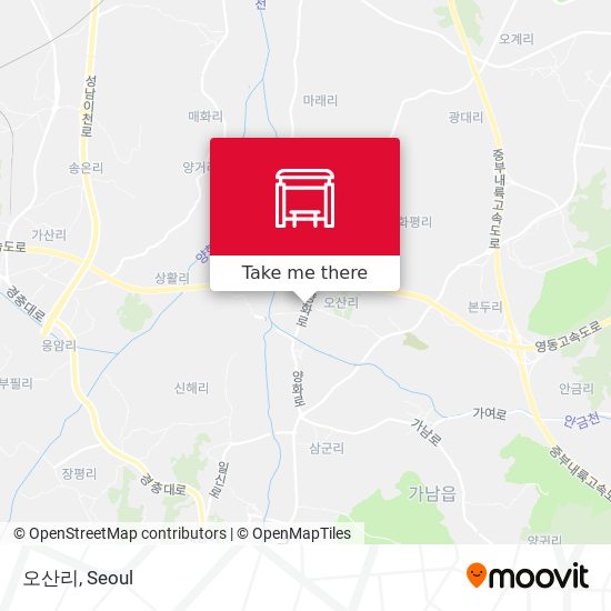 오산리 map