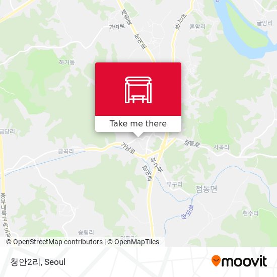 청안2리 map