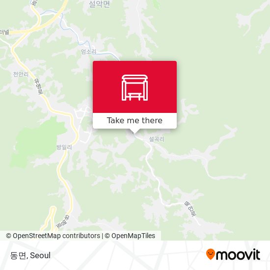 동면 map