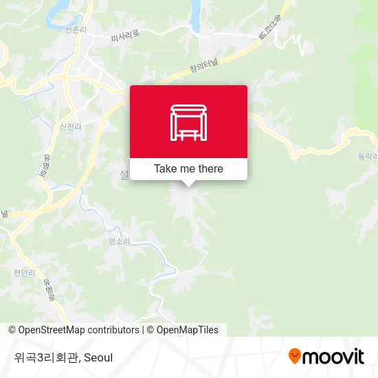 위곡3리회관 map