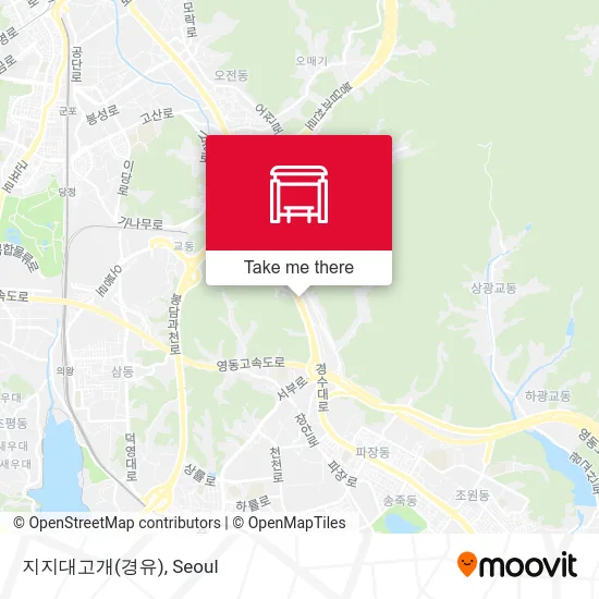 지지대고개(경유) map