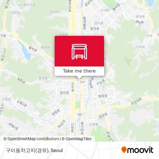 구미동차고지(경유) map