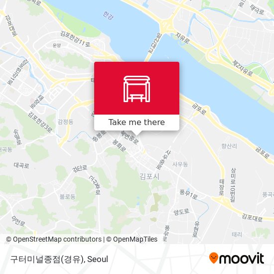 구터미널종점(경유) map