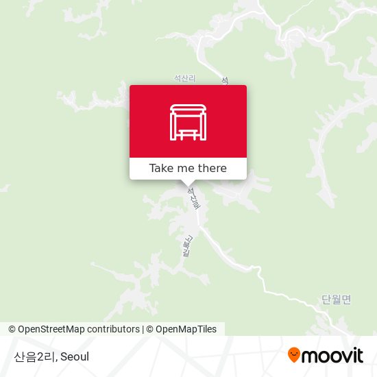 산음2리 map