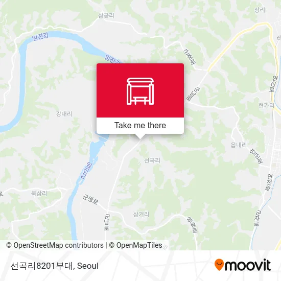 선곡리8201부대 map
