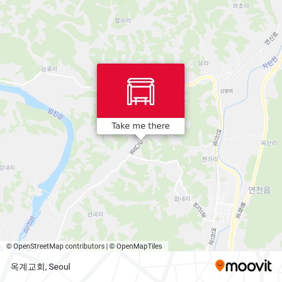 옥계교회 map
