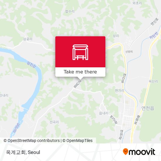 옥계교회 map