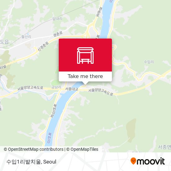 수입1리밭치울 map