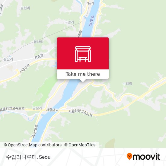 수입리나루터 map