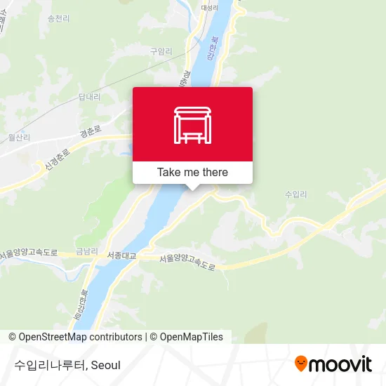 수입리나루터 map