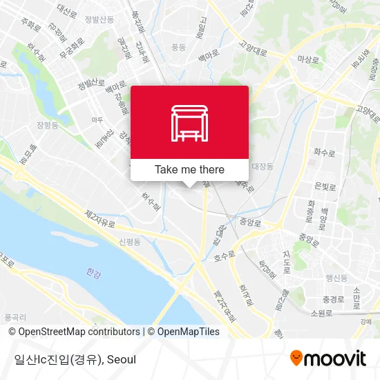 일산Ic진입(경유) map