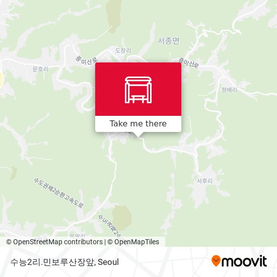 수능2리.민보루산장앞 map
