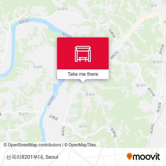 선곡리8201부대 map