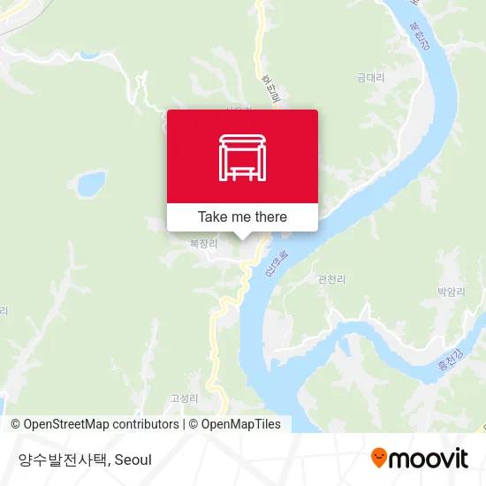 양수발전사택 map