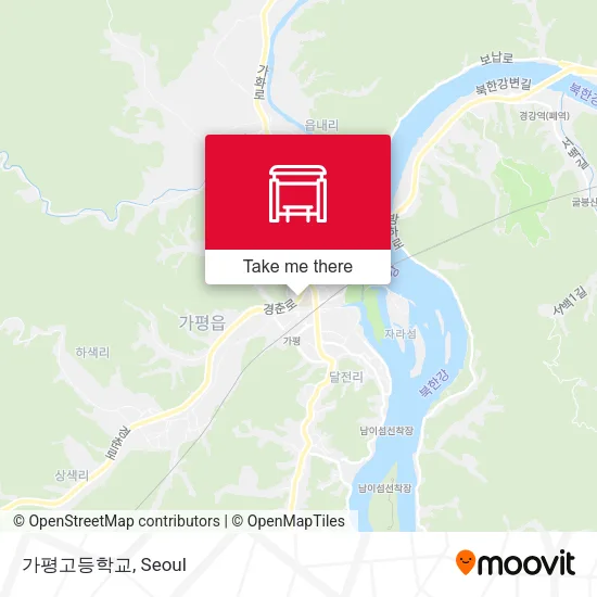 가평고등학교 map