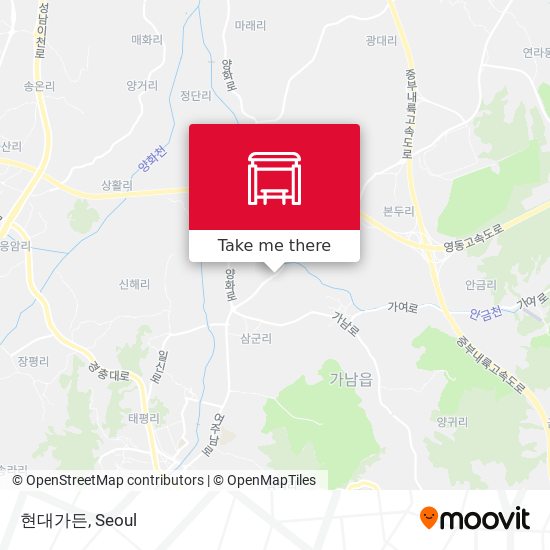 현대가든 map