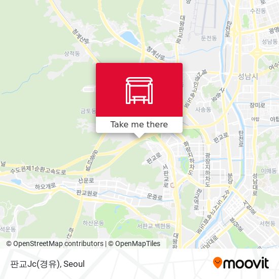 판교Jc(경유) map