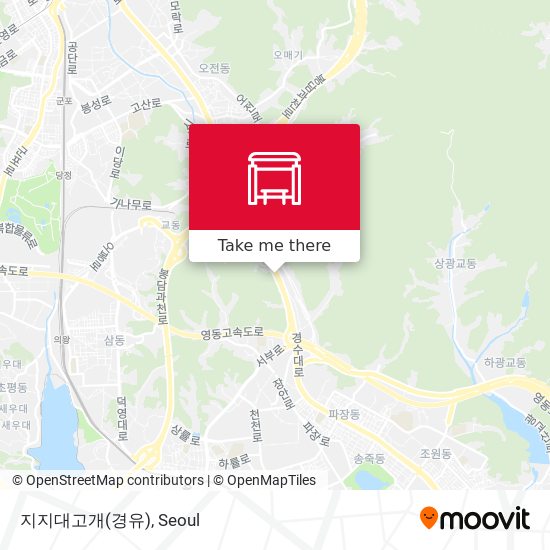 지지대고개(경유) map